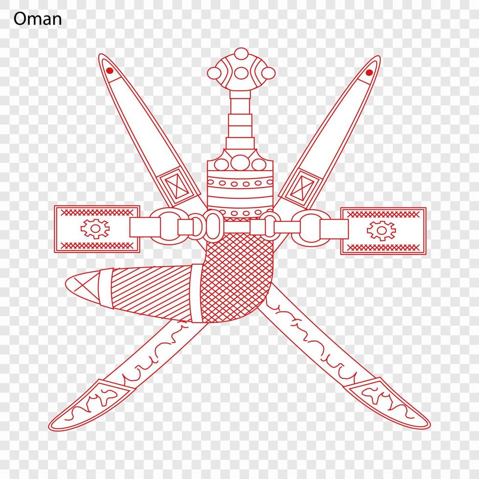 nacional emblema o símbolo vector