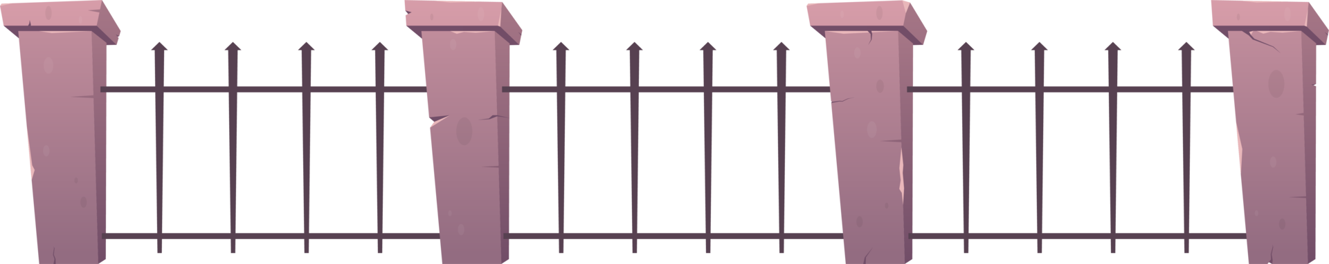 aço cerca com concreto Postagens dentro desenho animado estilo png