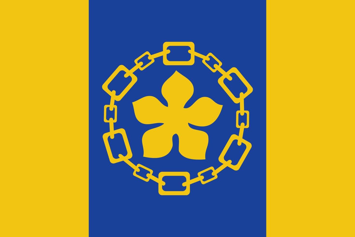Simple flag of City of Canada vector