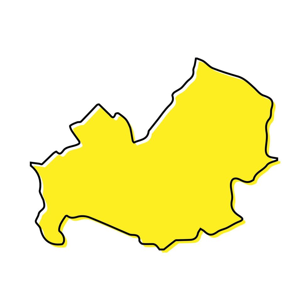 Simple outline map of Molise is a region of Italy vector