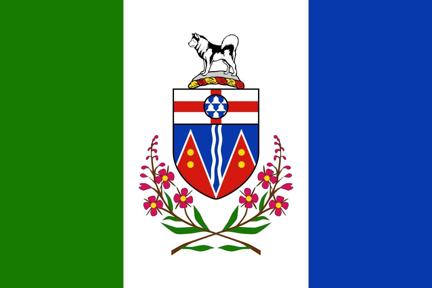 Simple flag province of Canada vector
