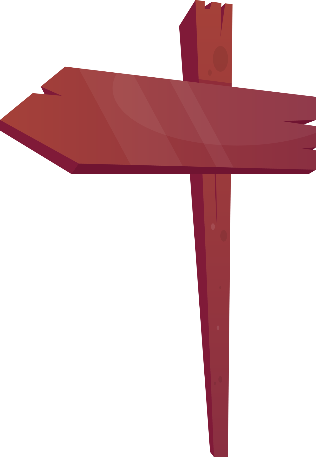 Wooden Directional Sign Board In Cartoon Style 21849510 PNG wooden-directional-sign-board-in-cartoon-style-21849510-png