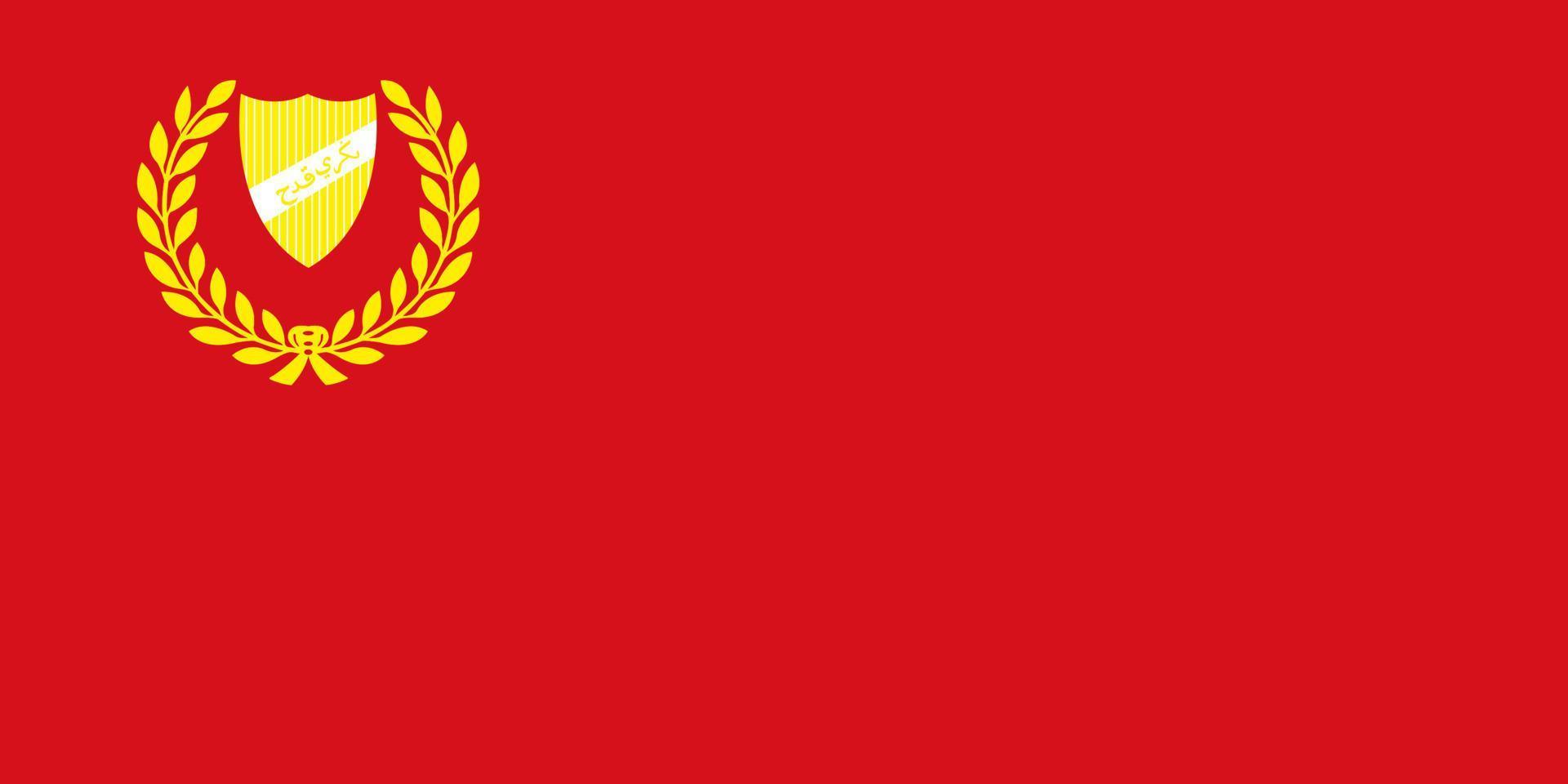 Simple flag state of Malaysia. vector