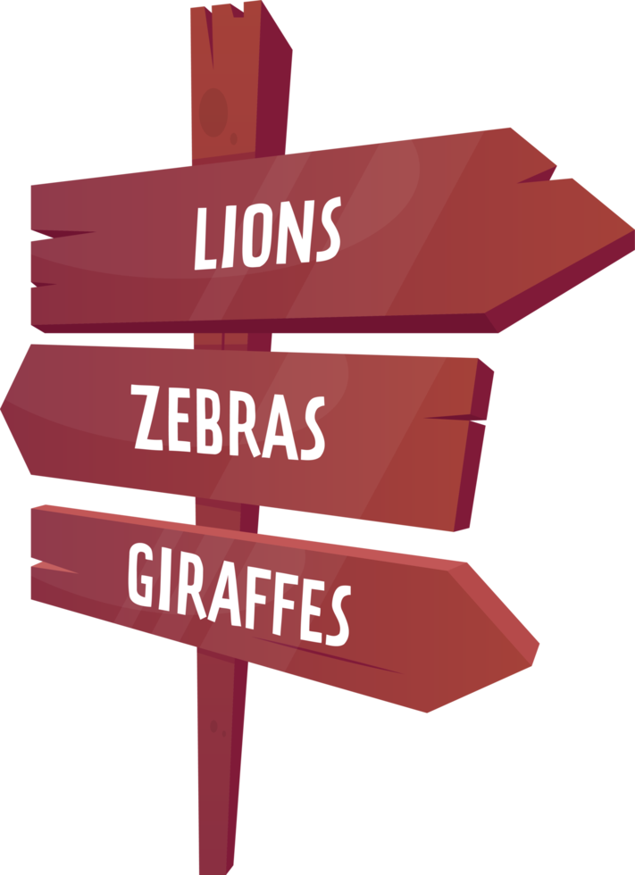 zoo paisaje elemento en dibujos animados estilo png