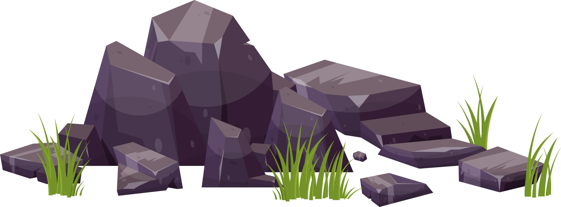 Zoo landscape element in cartoon style png