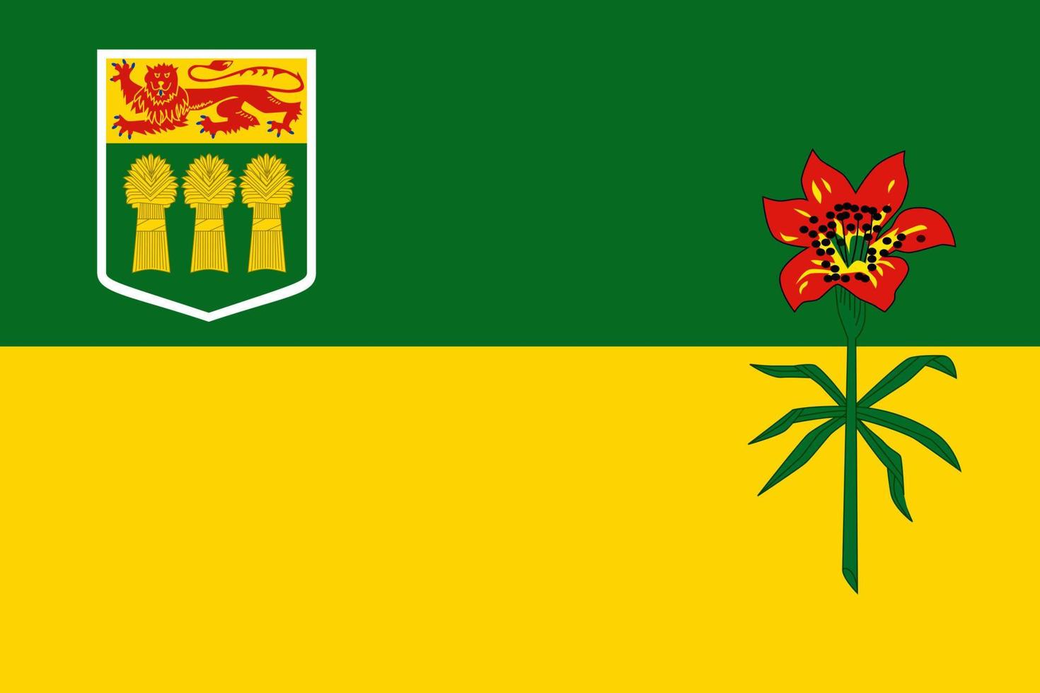 sencillo bandera provincia de Canadá vector