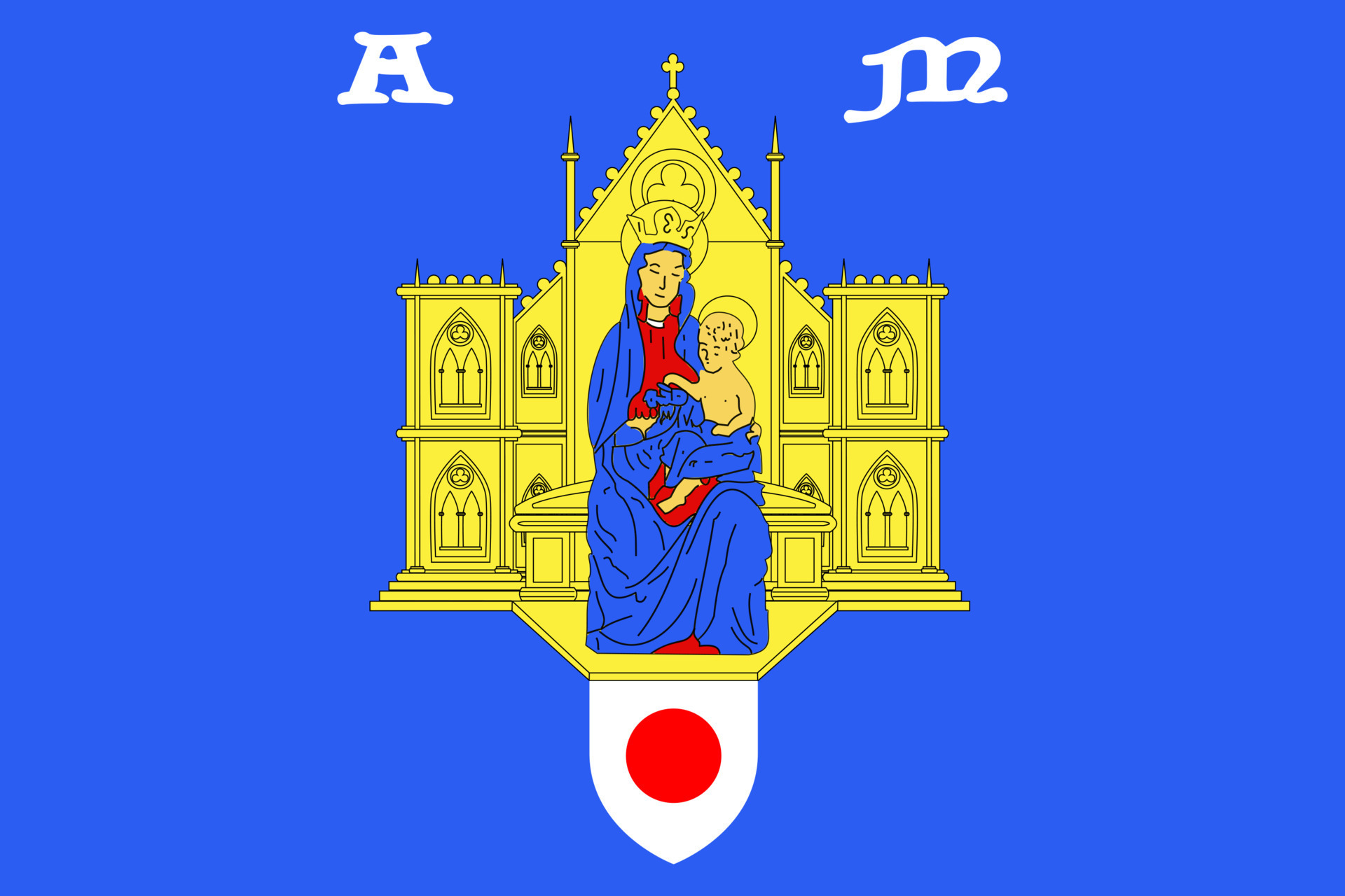 Simple flag of City of France 21849786 Vector Art at Vecteezy