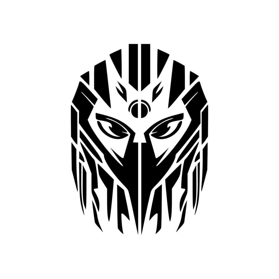 Robo icon in black and white combination with a vector element.