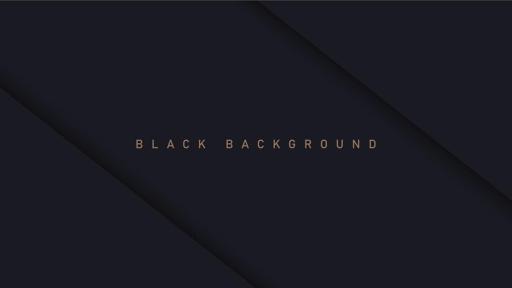 Black luxury background with shadow elements, template for your design vector