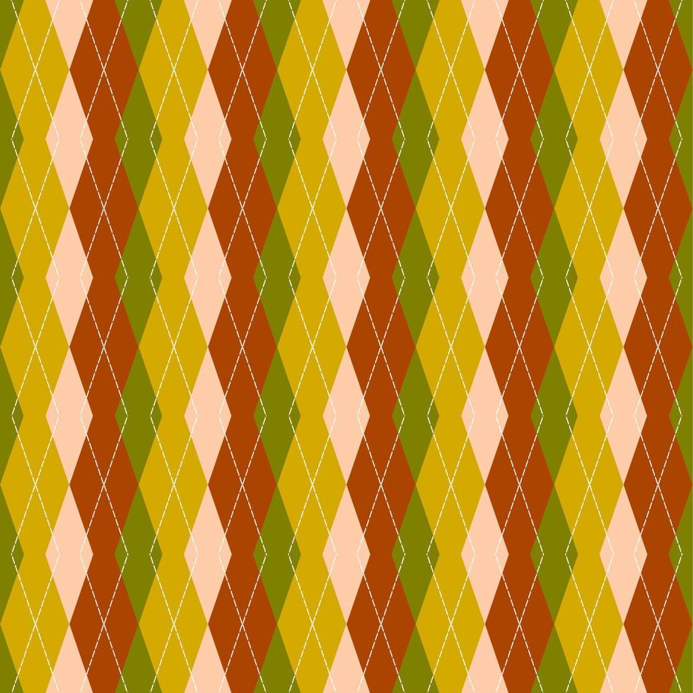 yellow and pink argyle seamless pattern vector