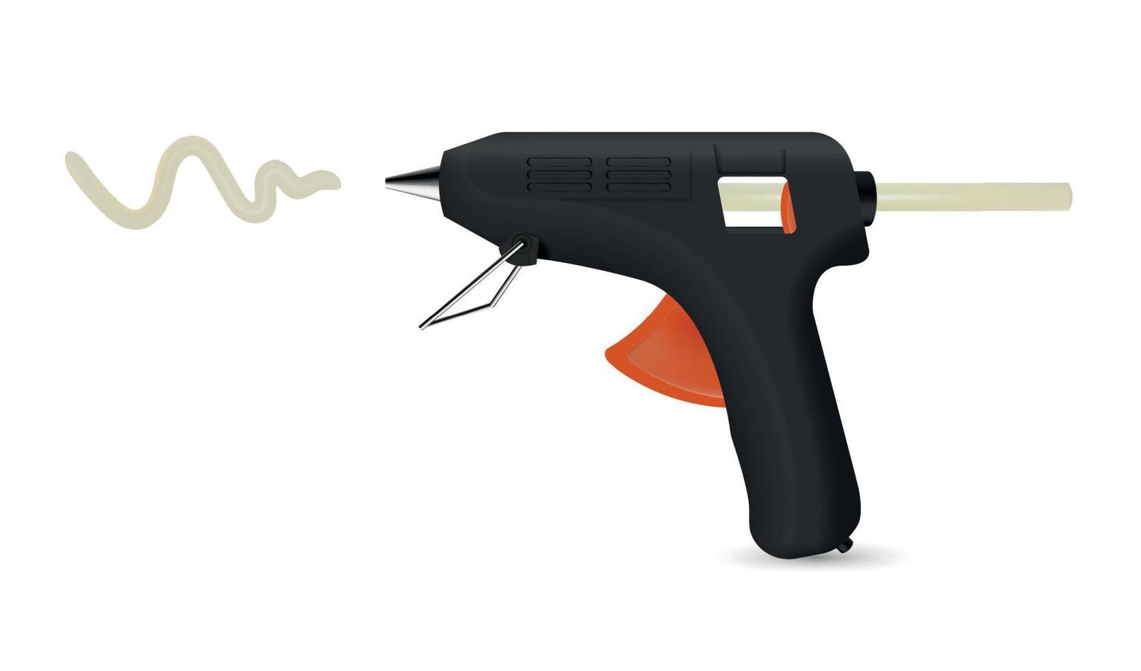 realista pegamento pistola vector