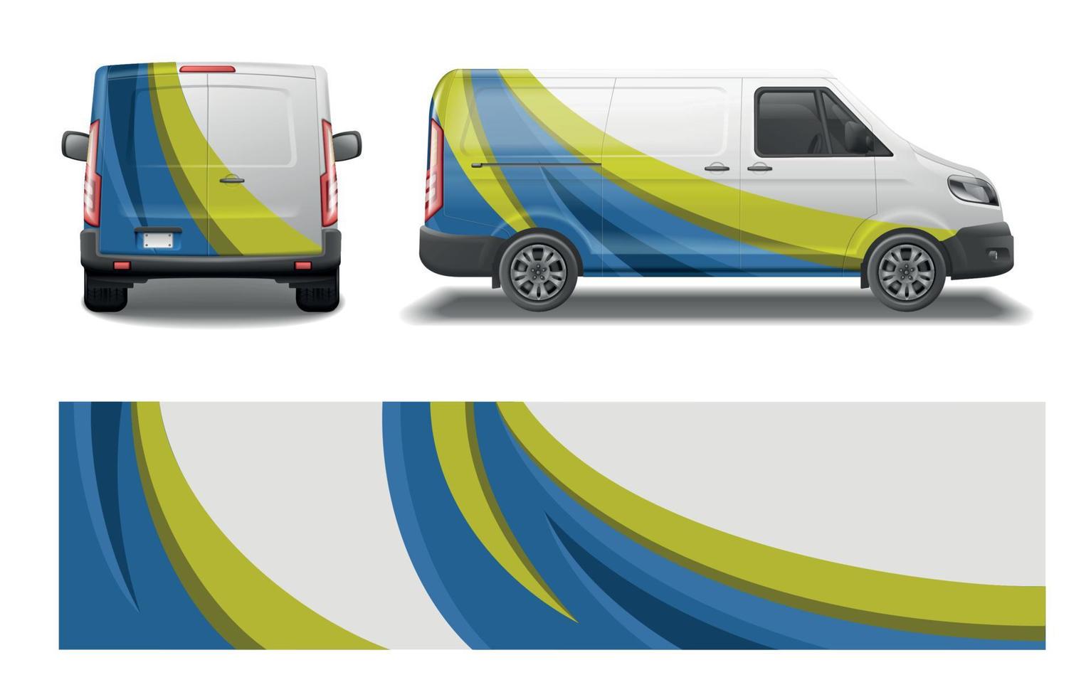 Van Livery Wrap Set vector