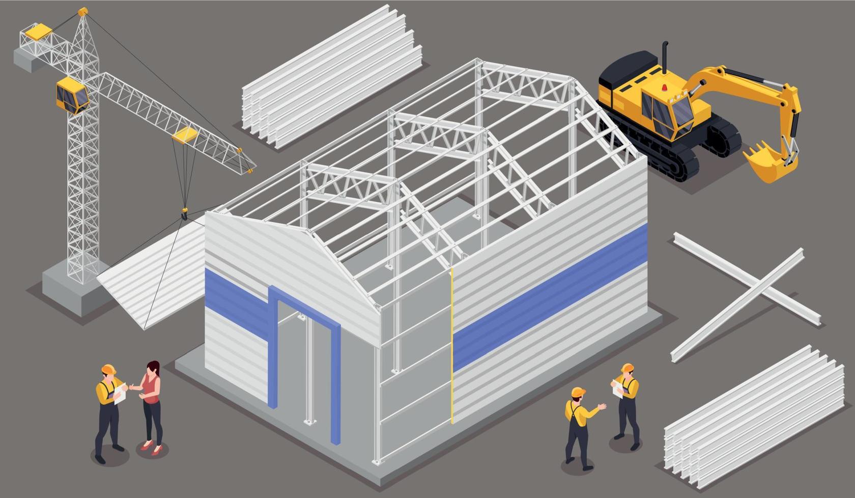 Metal Constructions Background vector