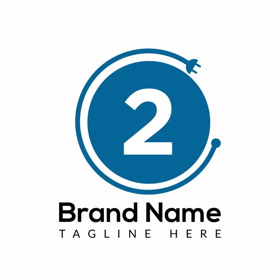 Socket Template On 2 Letter. Socket Logo Design Concept 21850963 Vector ...