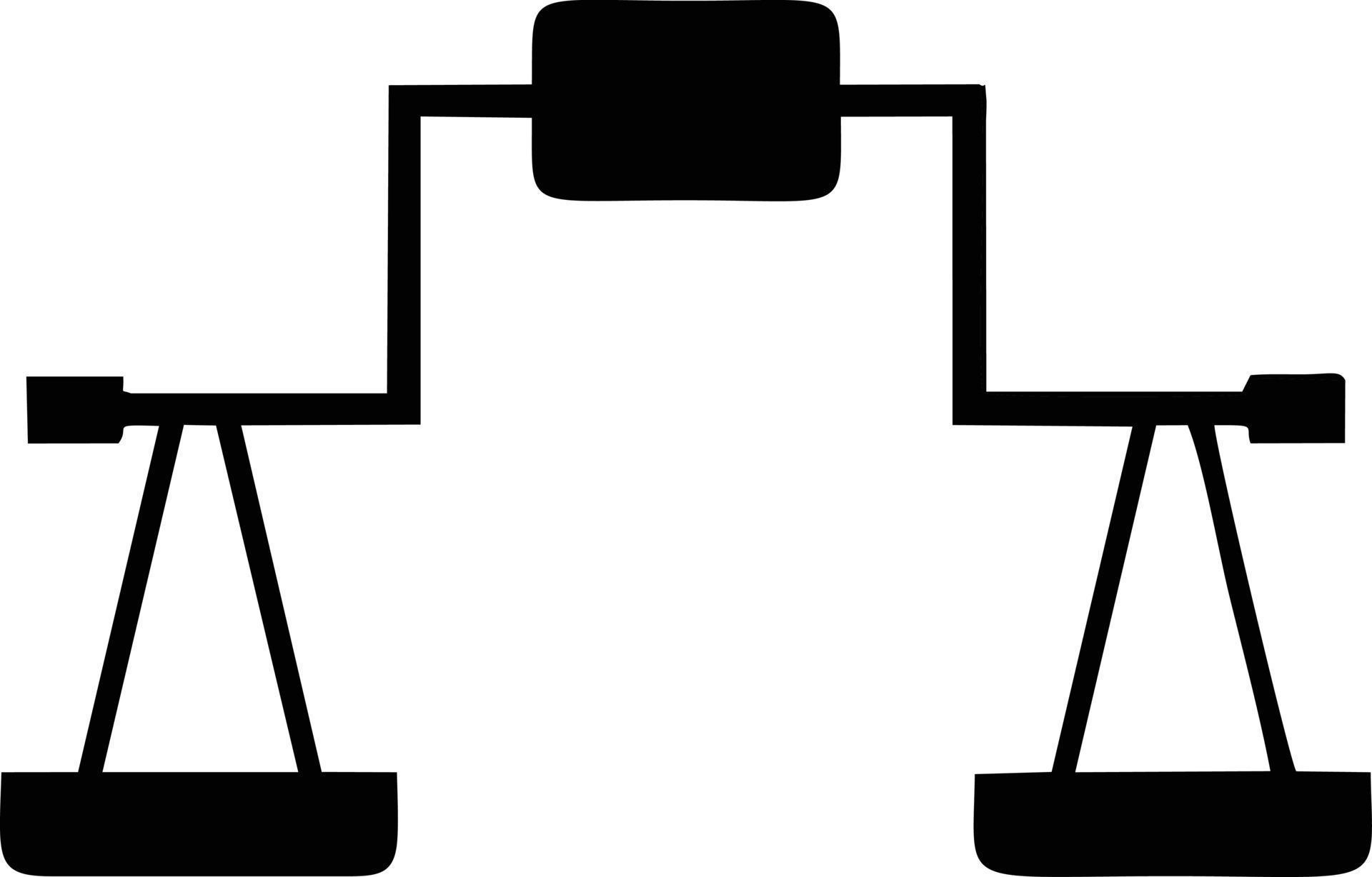 Scale balance icon symbol design, Illustration of the law balance icon vector image. EPS 10