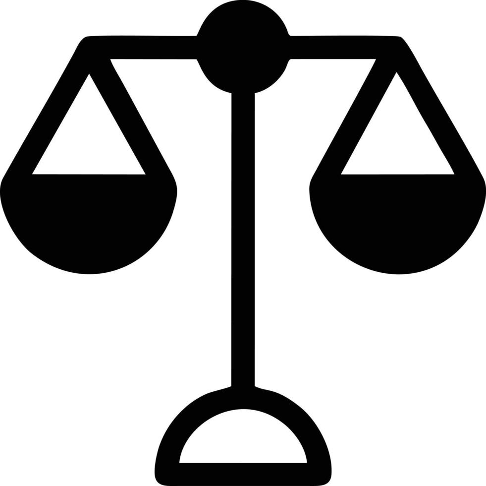 Scale balance icon symbol design, Illustration of the law balance icon vector image. EPS 10