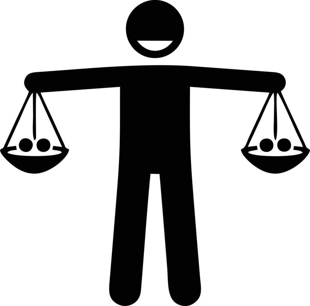 Scale balance icon symbol design, Illustration of the law balance icon vector image. EPS 10