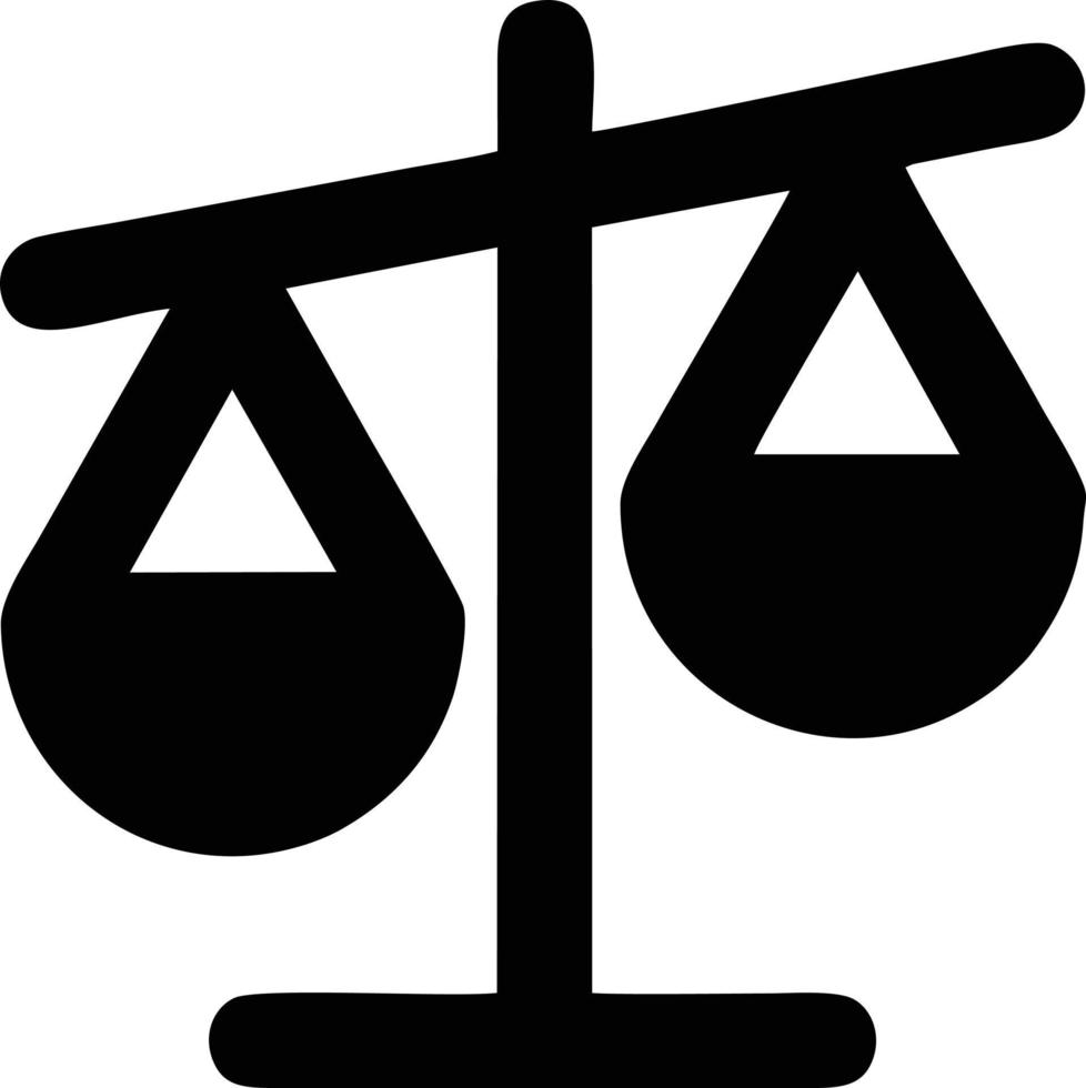 Scale balance icon symbol design, Illustration of the law balance icon vector image. EPS 10