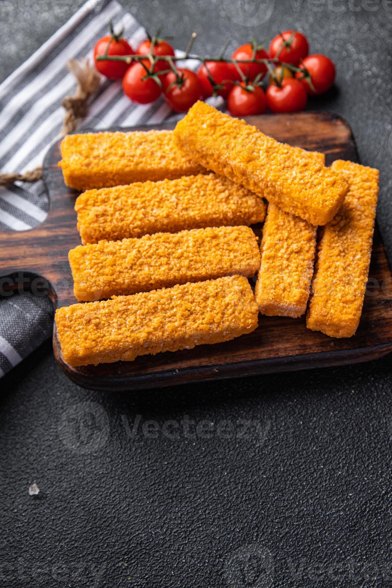 fish stick deepfried seafood breadcrumbs fast food meal food snack on