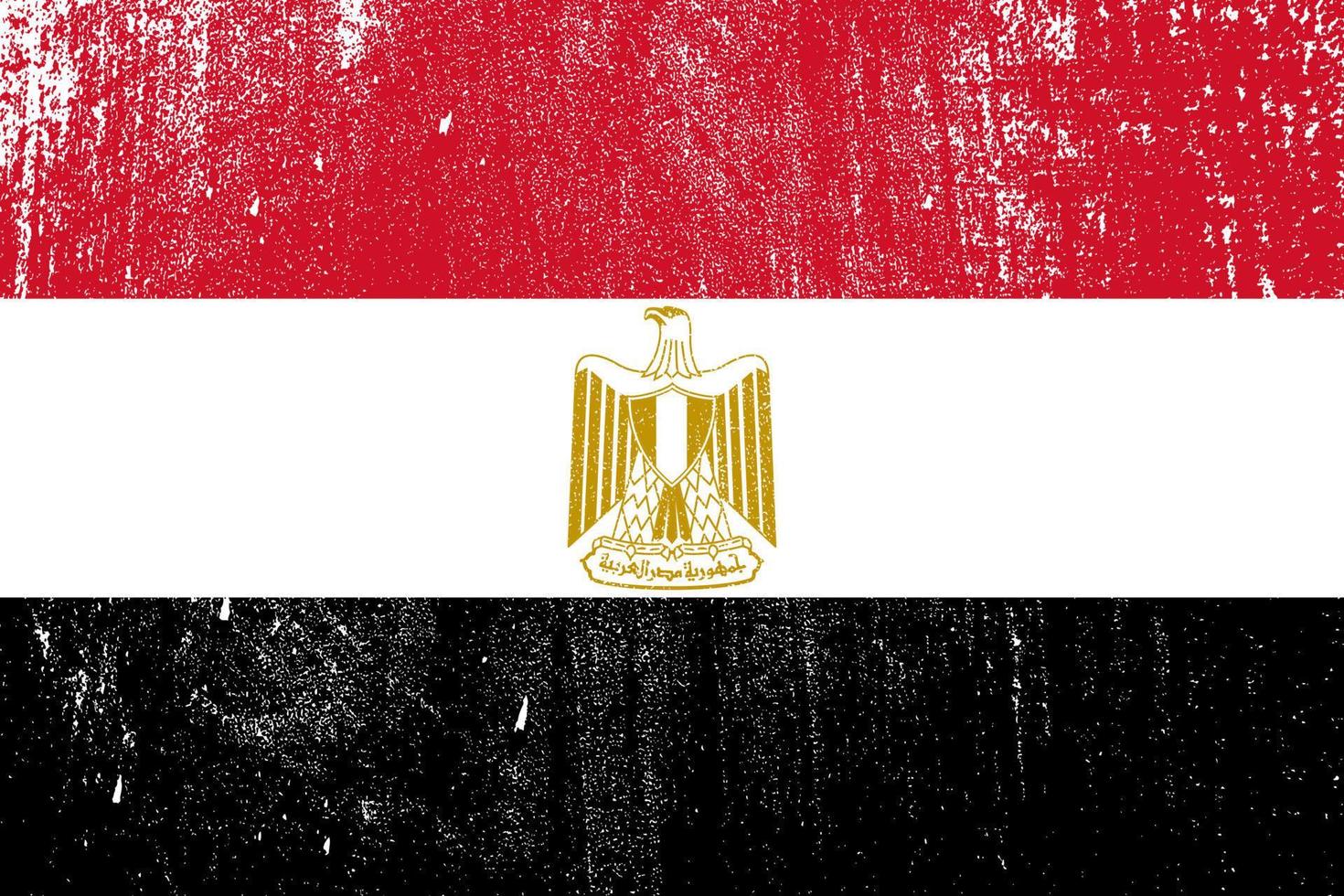 egypt grunge styled flag . Vector illustration
