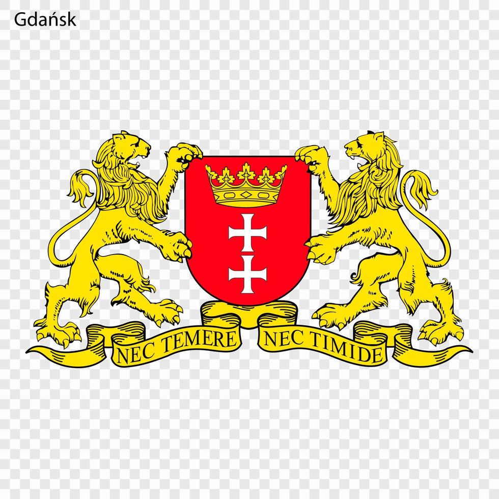 Emblem of City of Poland. vector