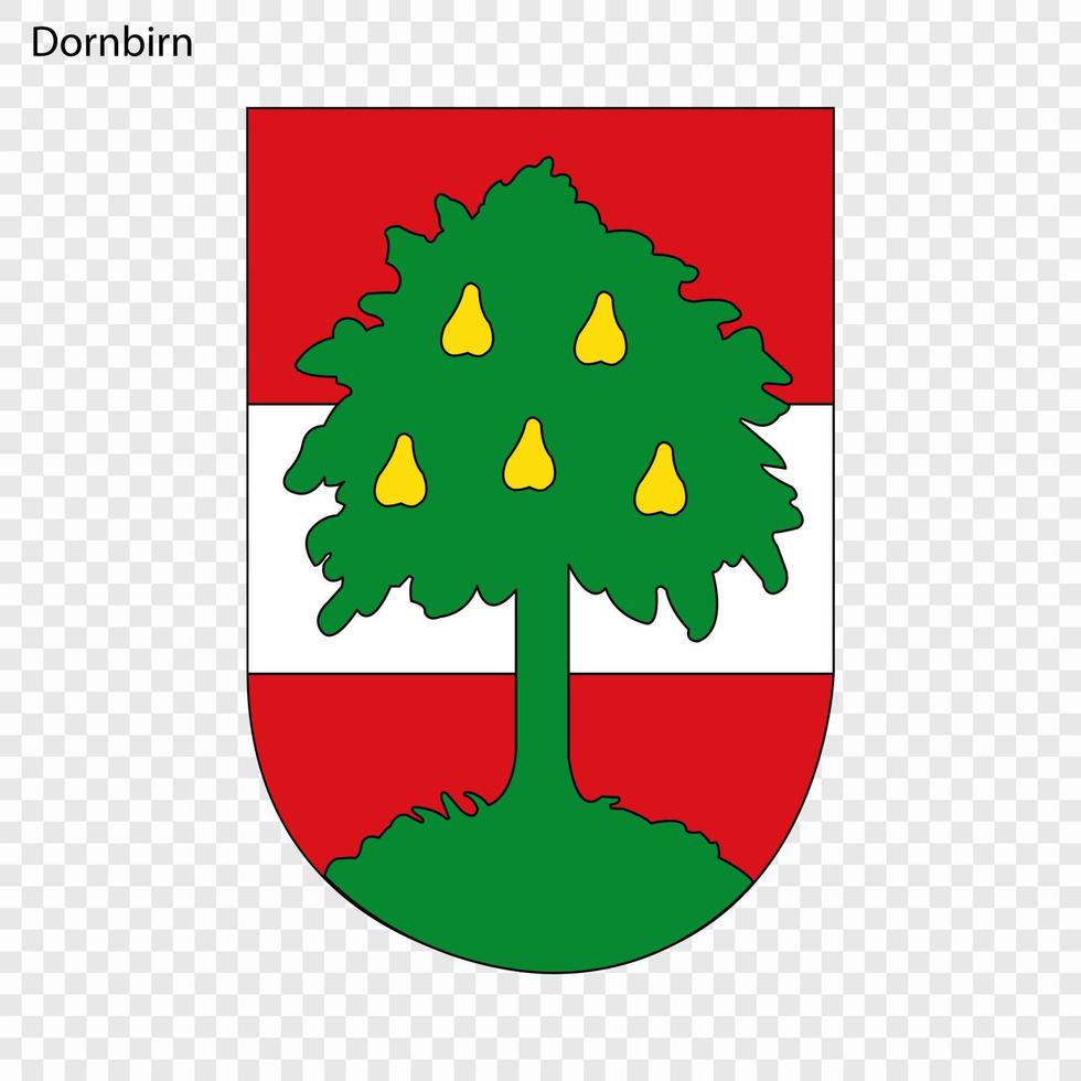 Emblem of Dornbirn vector