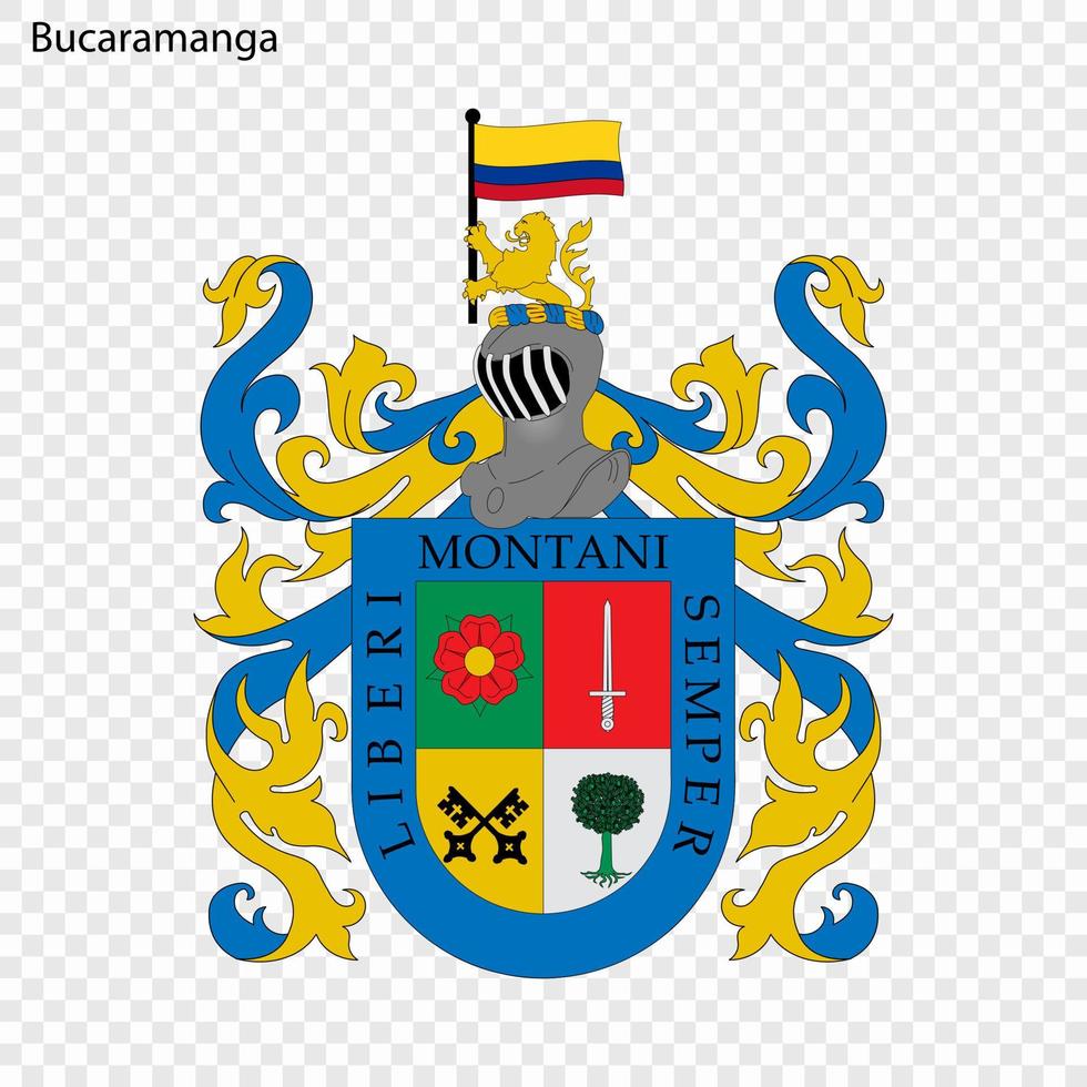 emblema ciudad de Colombia vector