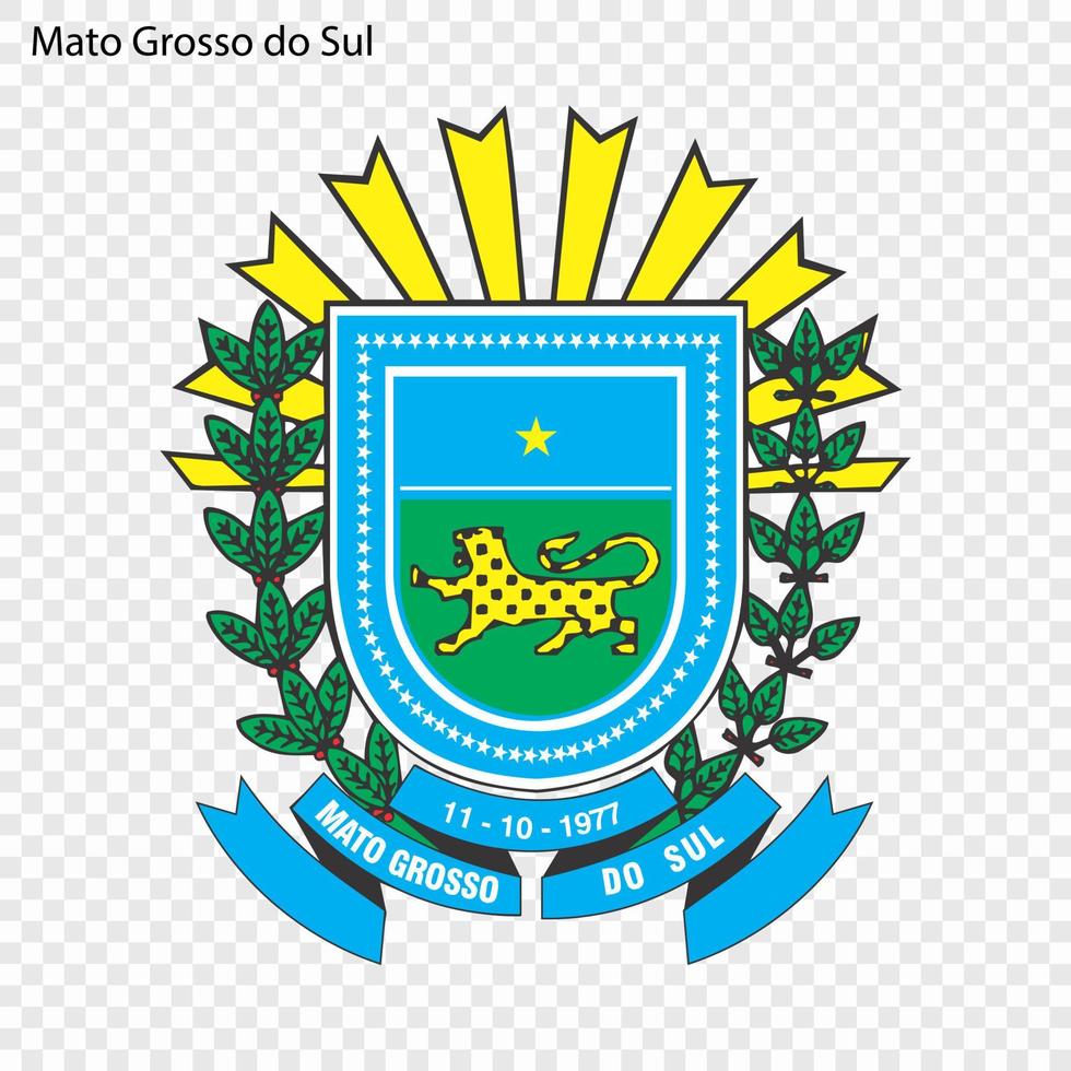 emblem state of brazil vector