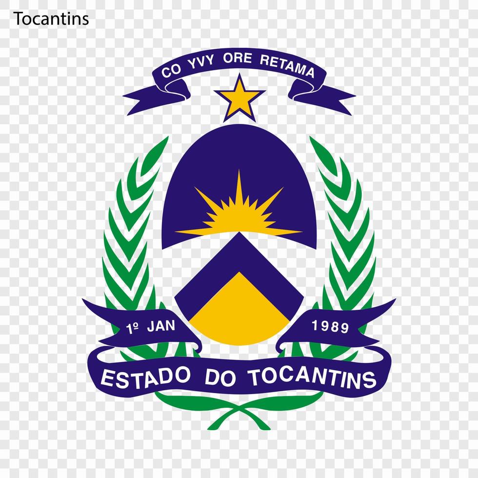 emblema estado de Brasil vector