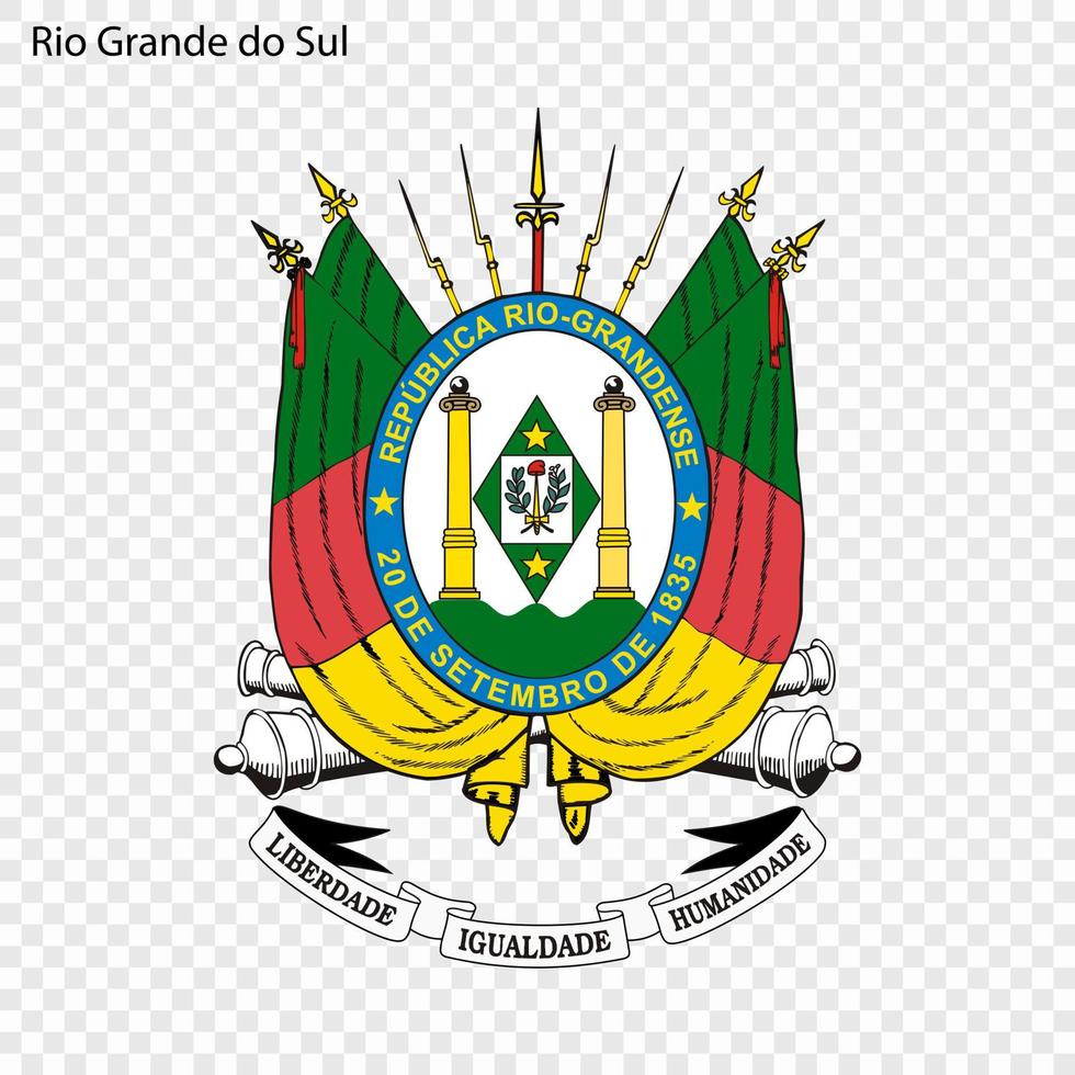 emblema estado de Brasil vector