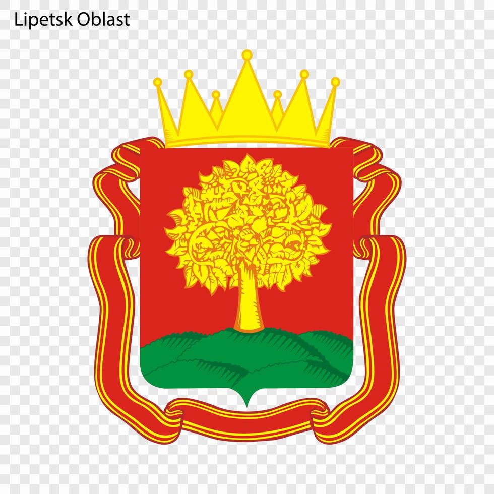 Emblem of  province of Russia vector