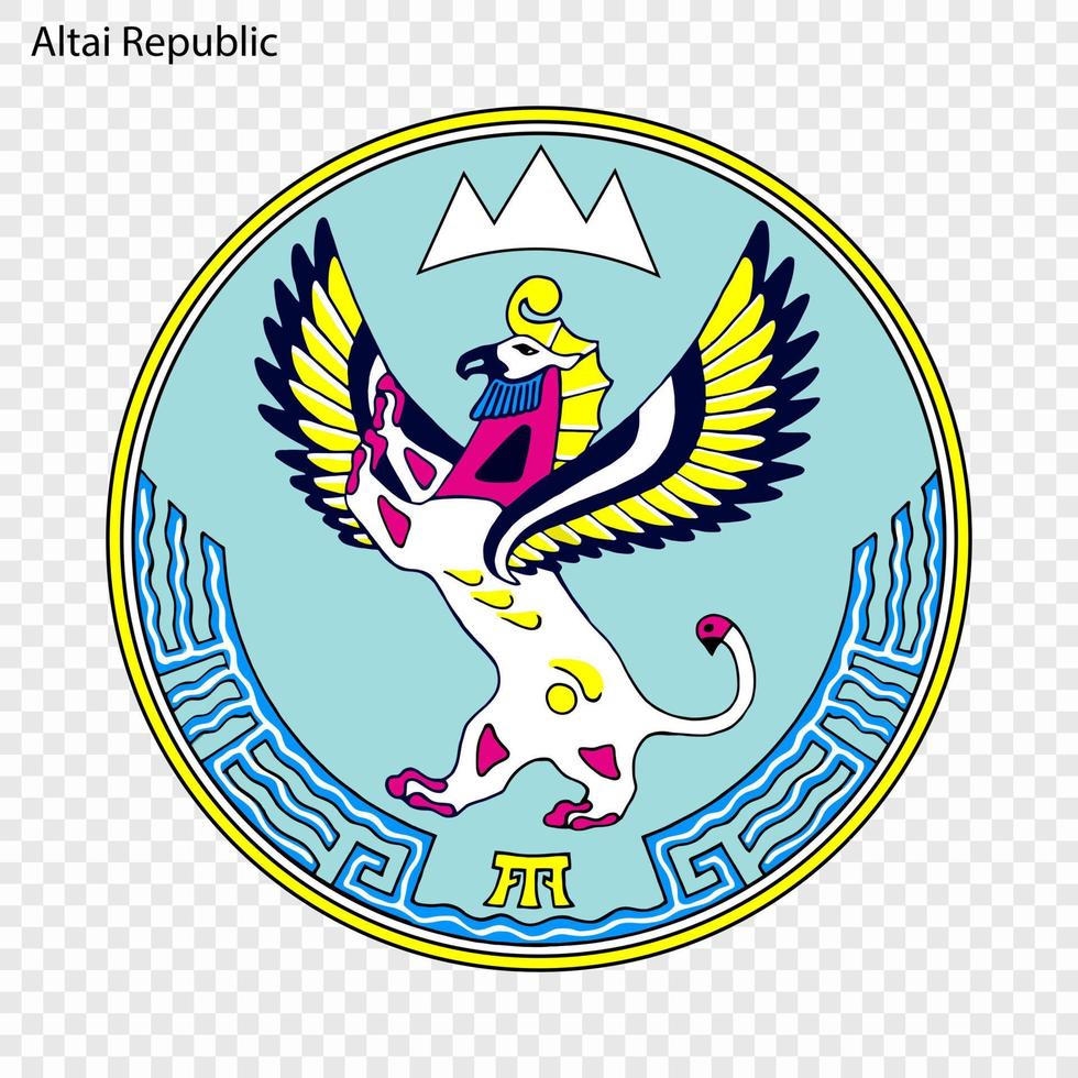 emblema de provincia de Rusia vector