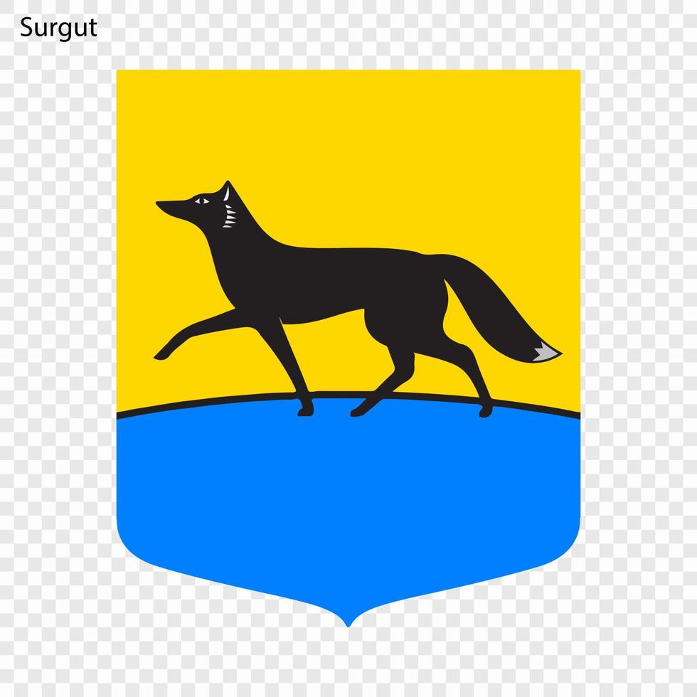 Emblem of Surgut vector