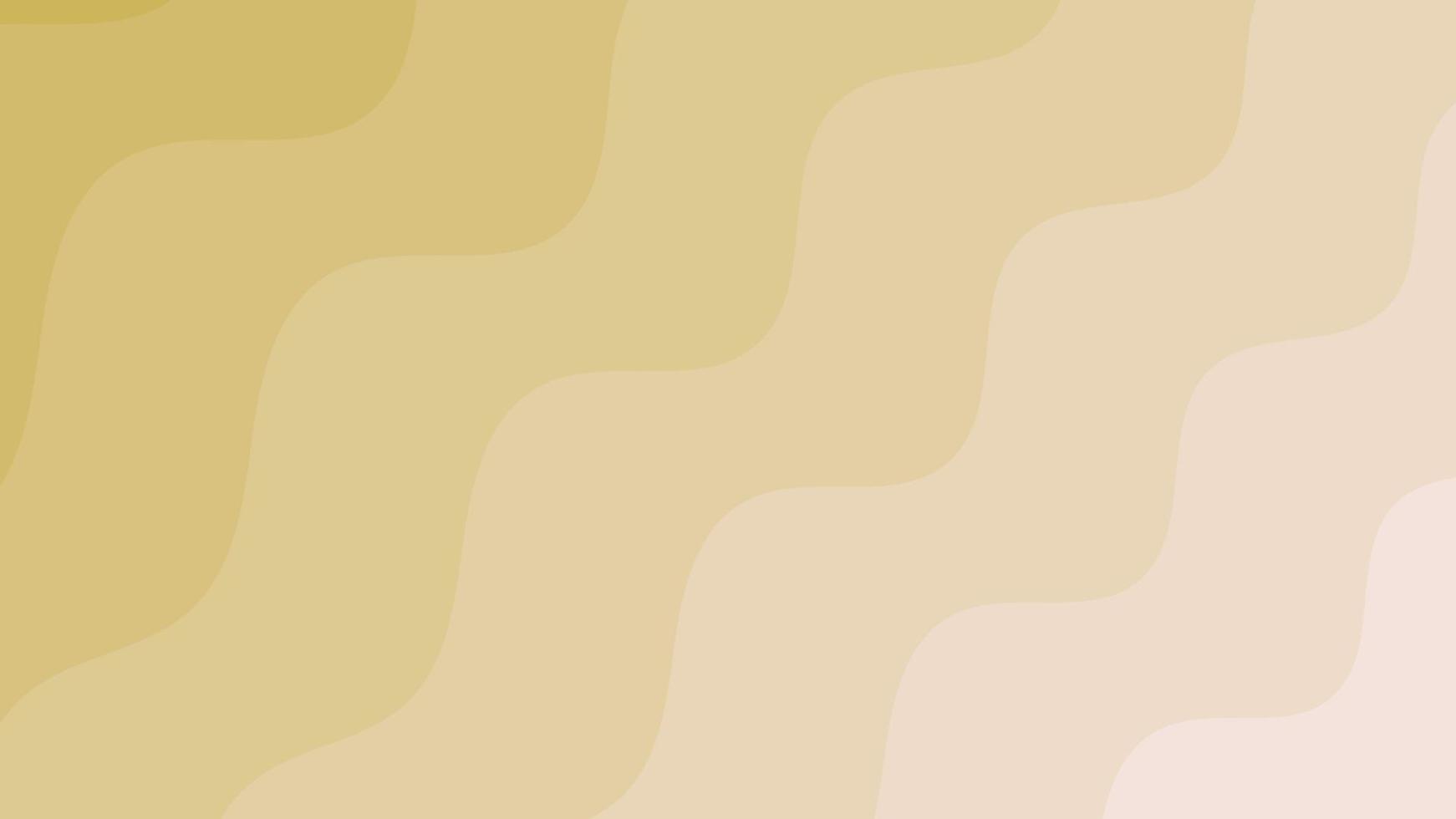 Vector illustration yellow wave pattern, Soft gradient pastel waves, Abtract yellow shell style