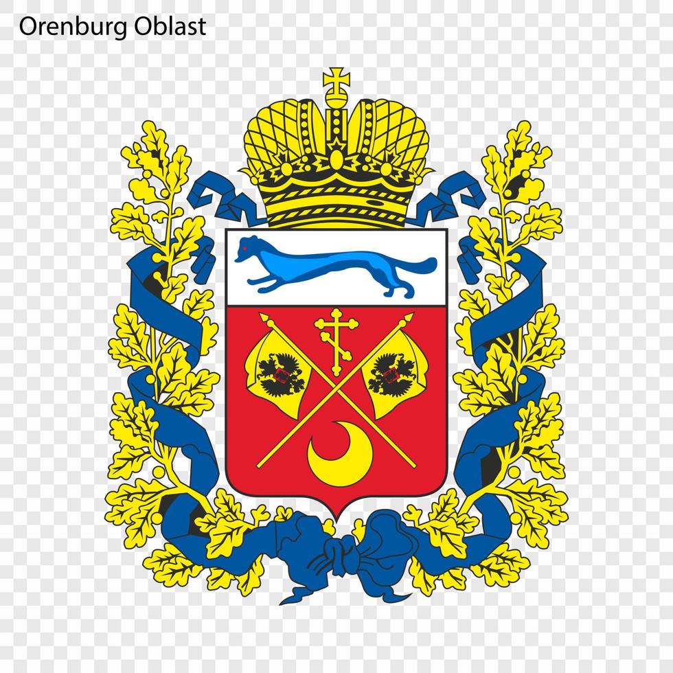 emblema de provincia de Rusia vector