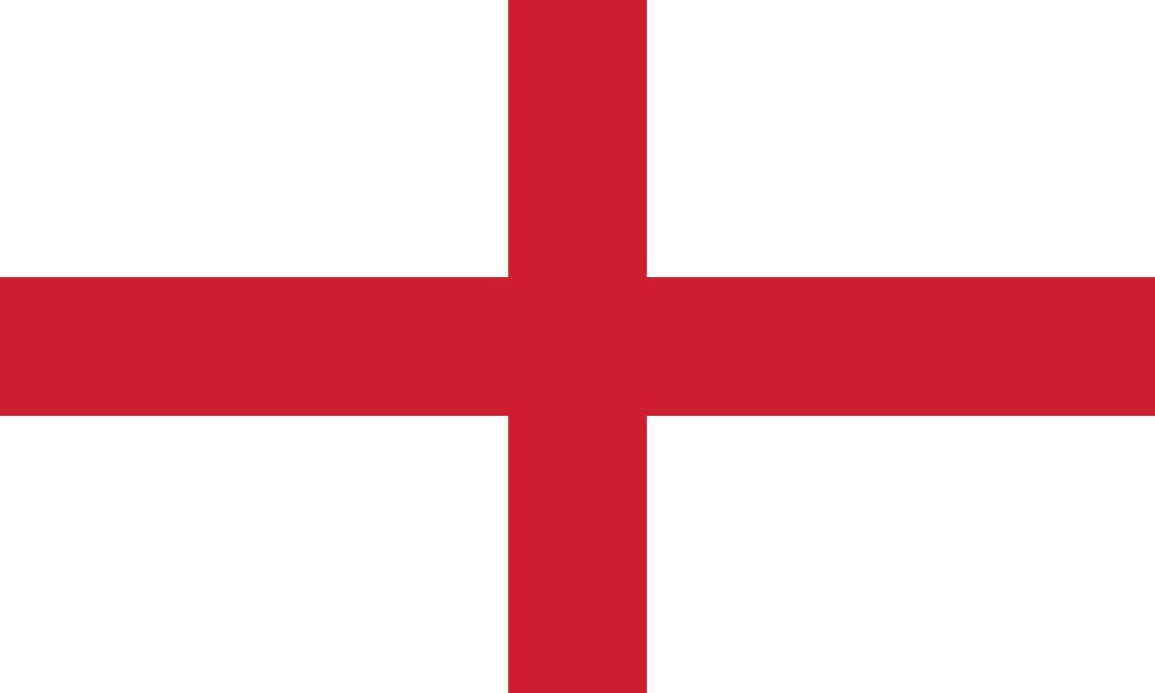 sencillo bandera de Inglaterra. vector