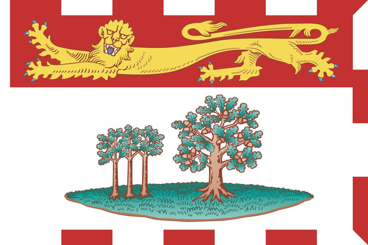 Simple flag province of Canada vector