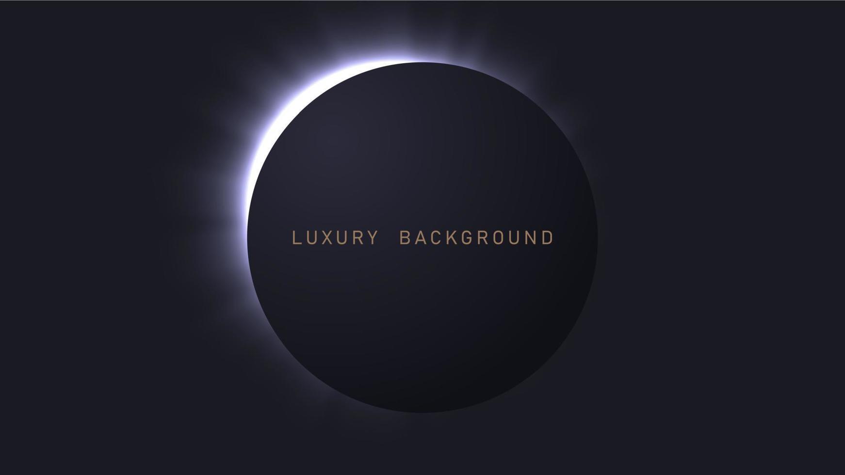 Black luxury background with light elements, template for your design vector