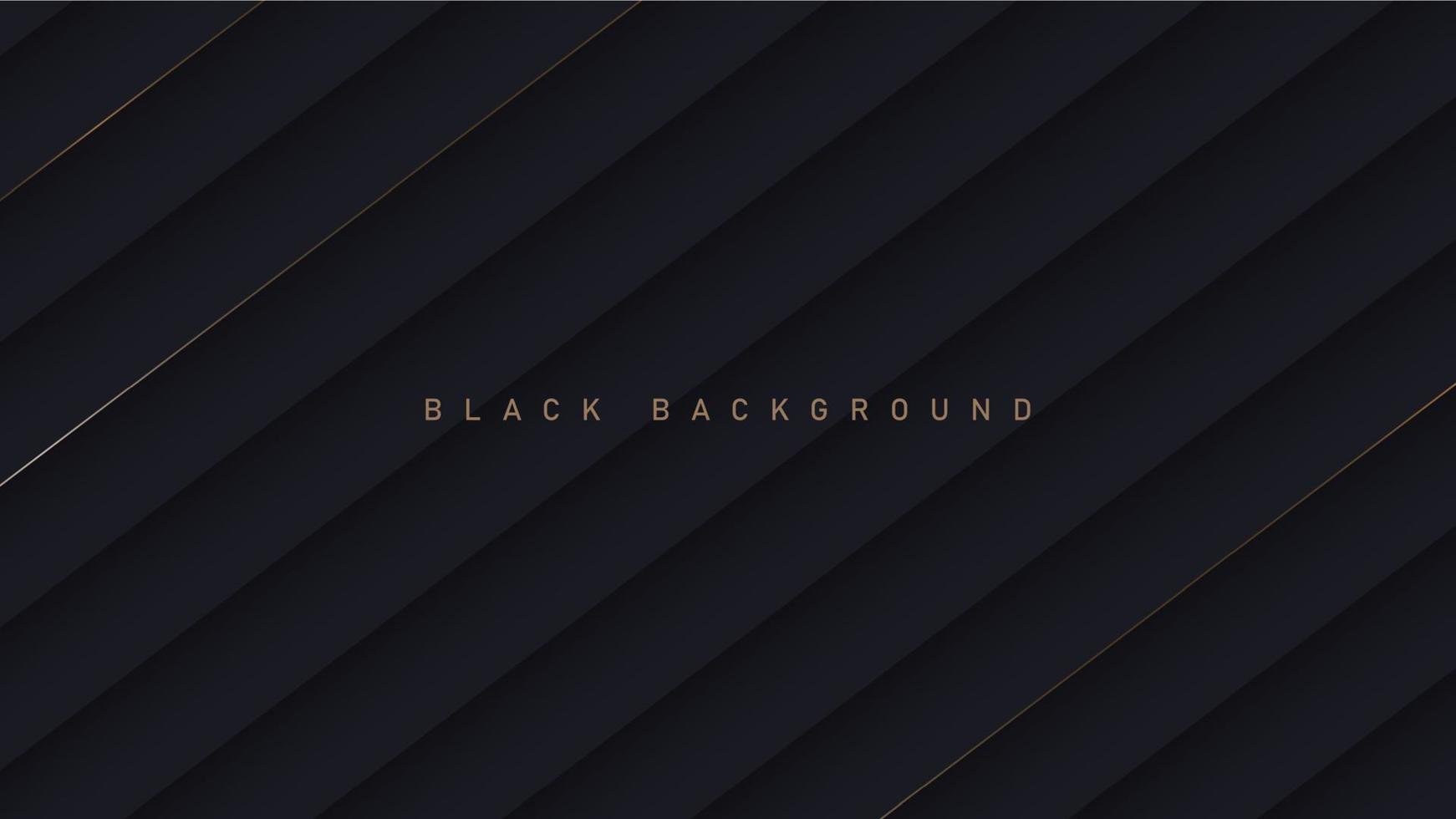 Black luxury background with shadow elements, template for your design vector