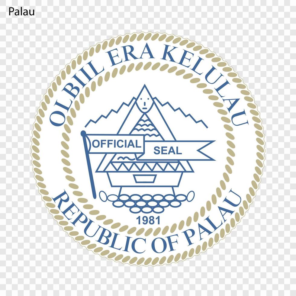 Emblem of Palau vector