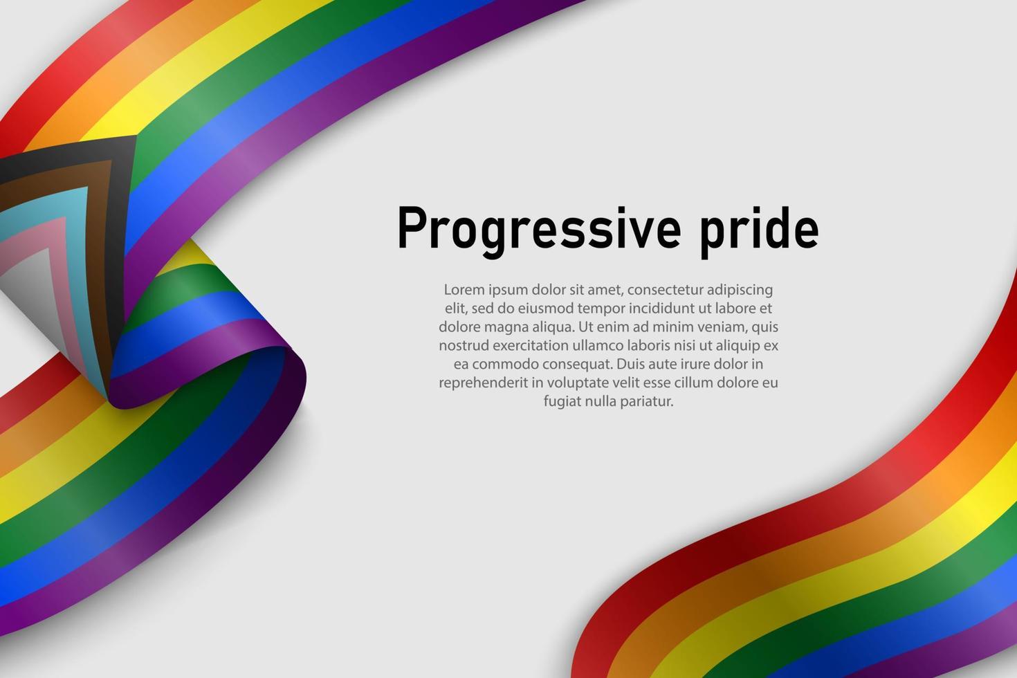 Flag of lgbr gay pride vector