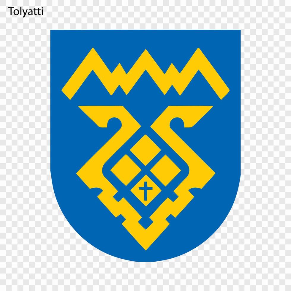 Emblem of Tolyatti. Vector illustration