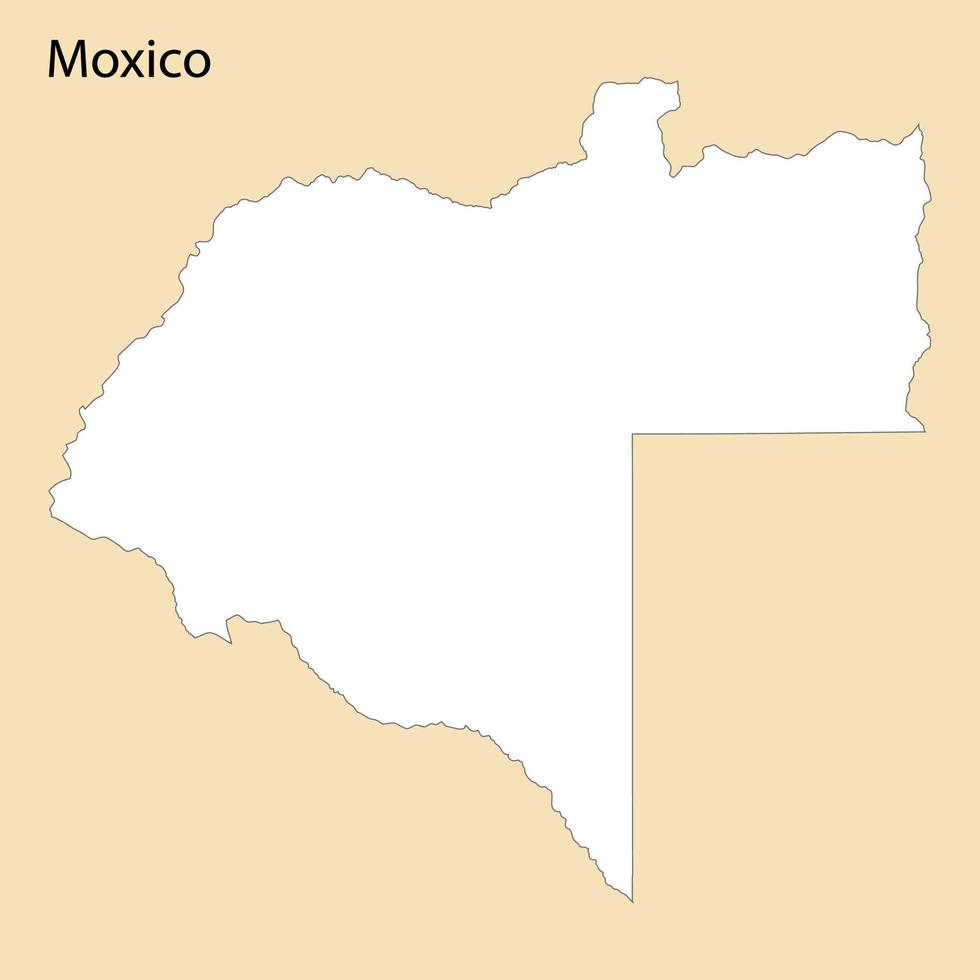 High Quality map of Moxico is a region of Angola vector