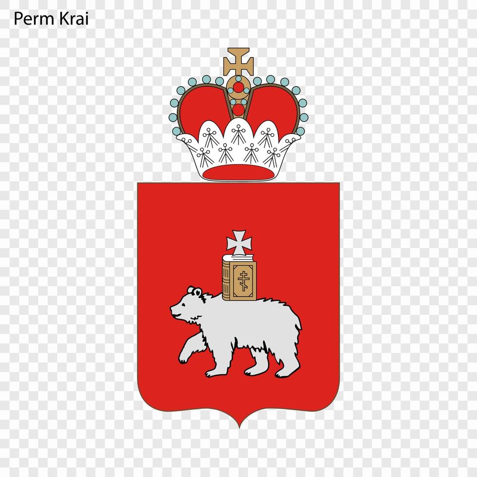 Emblem of  province of Russia vector
