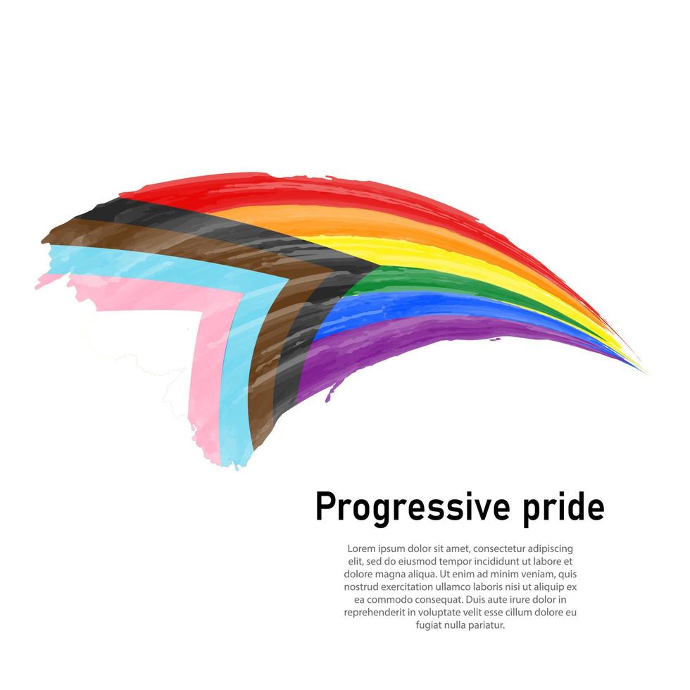 Flag of lgbr gay pride vector