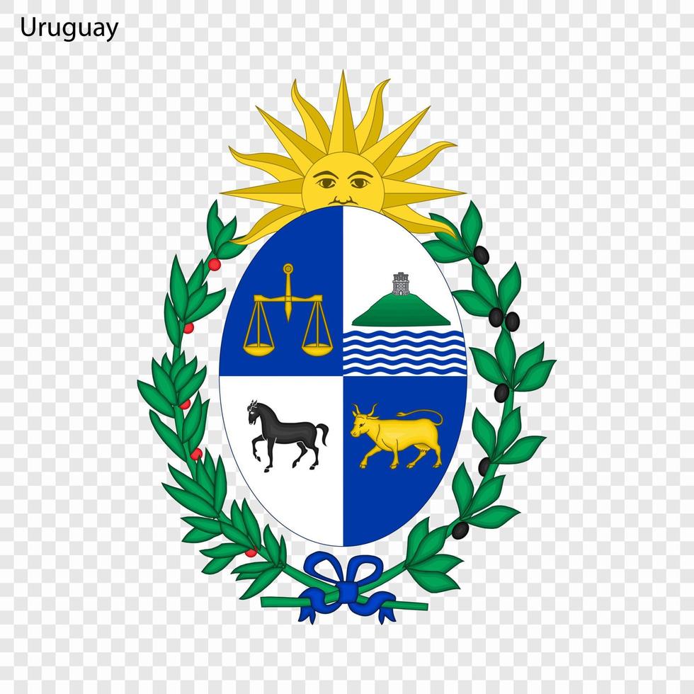 Emblem of Uruguay vector