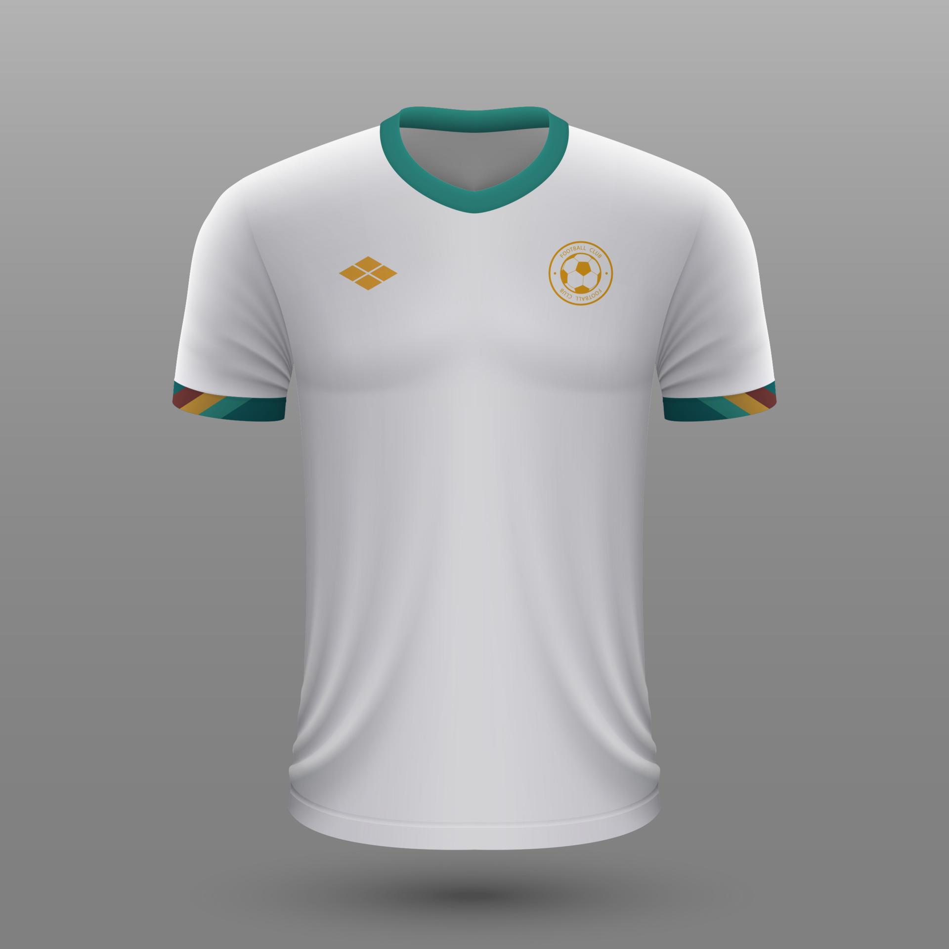 Realistic soccer shirt , Bolivia away jersey template for football kit