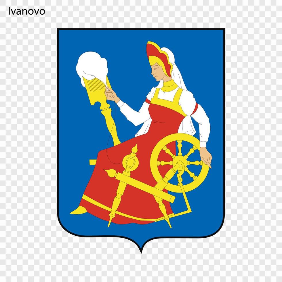 Emblem of Ivanovo vector