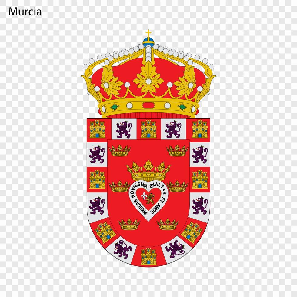 Emblem of Murcia. City of Spain vector