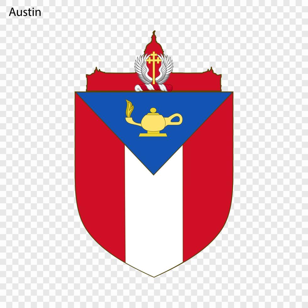 Emblem of Austin vector